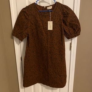 Universal Thread denim leopard print dress